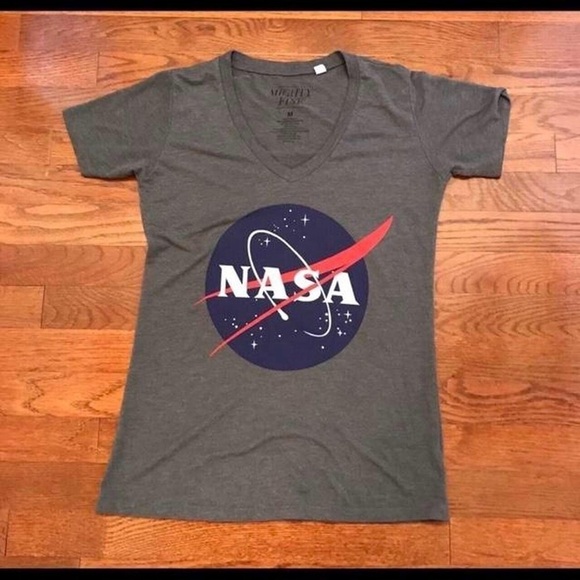 Tops - Gray NASA VNECK SHIRT